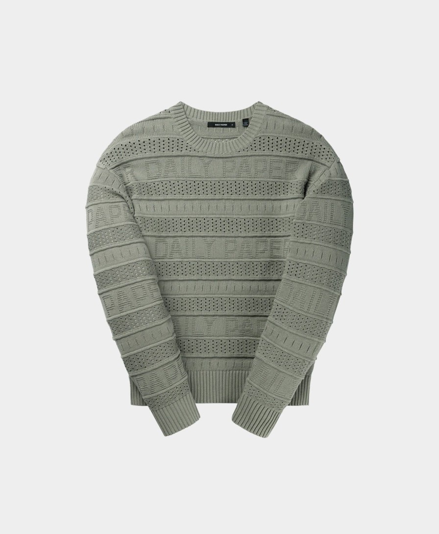 Daily Paper Knitwear | Grey Rajih Knit Sweater