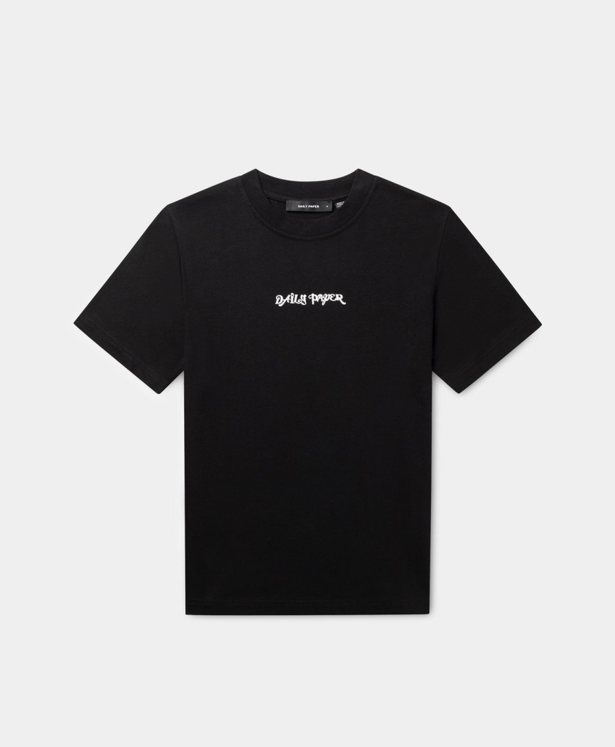 Daily Paper T-Shirts | Black Diverse Logo T-Shirt