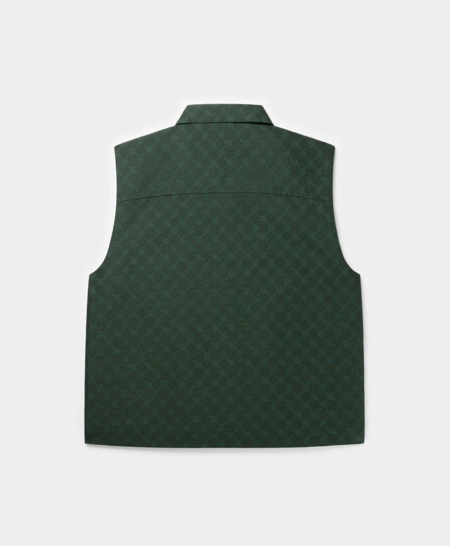 Daily Paper Jackets | Pine Green Benji Monogram Vest