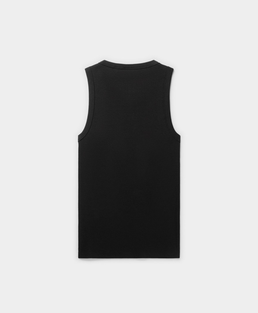 Daily Paper T-Shirts | Black Logotype Tank Top