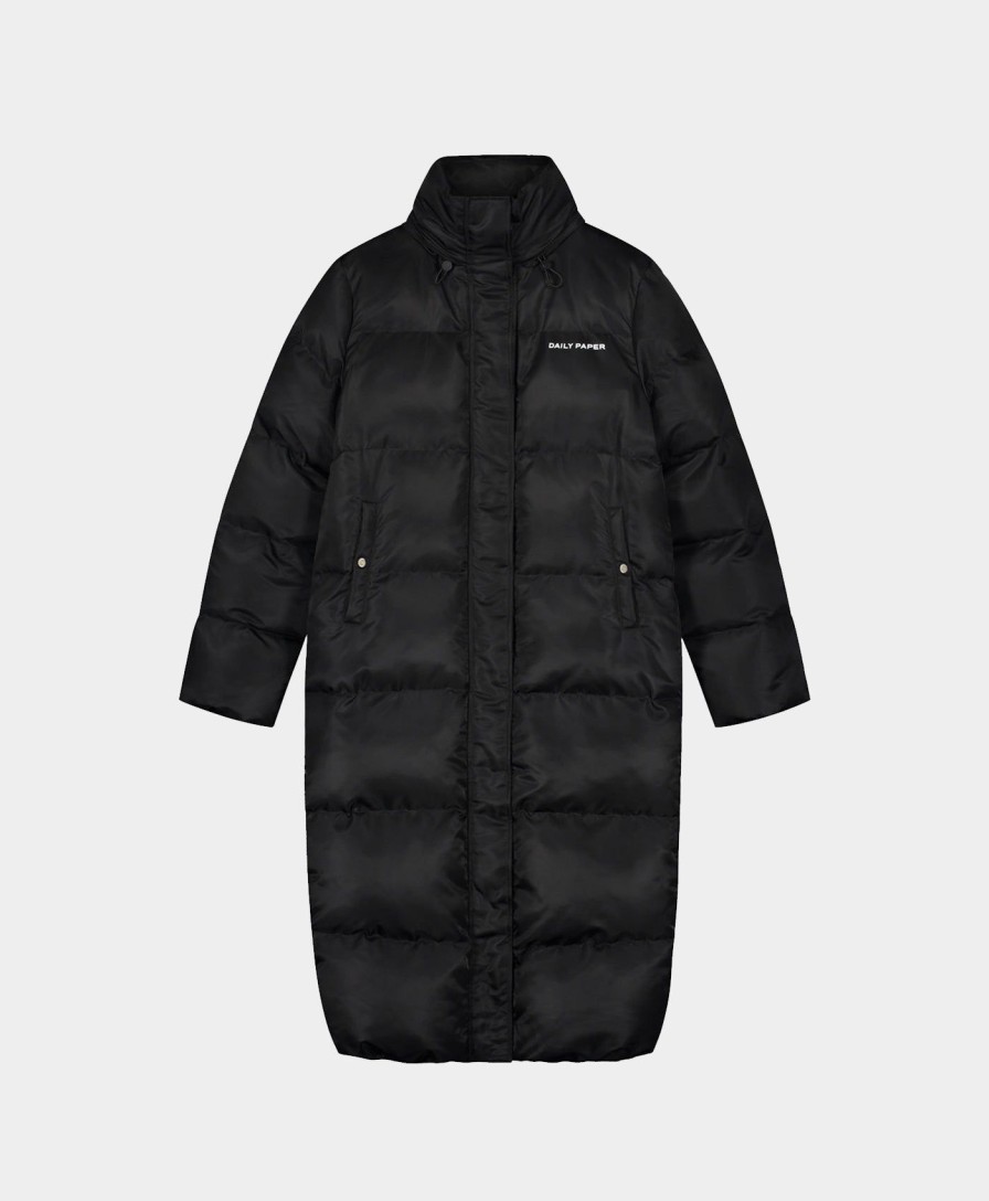 Daily Paper Jackets | Black Epuff Long Jacket