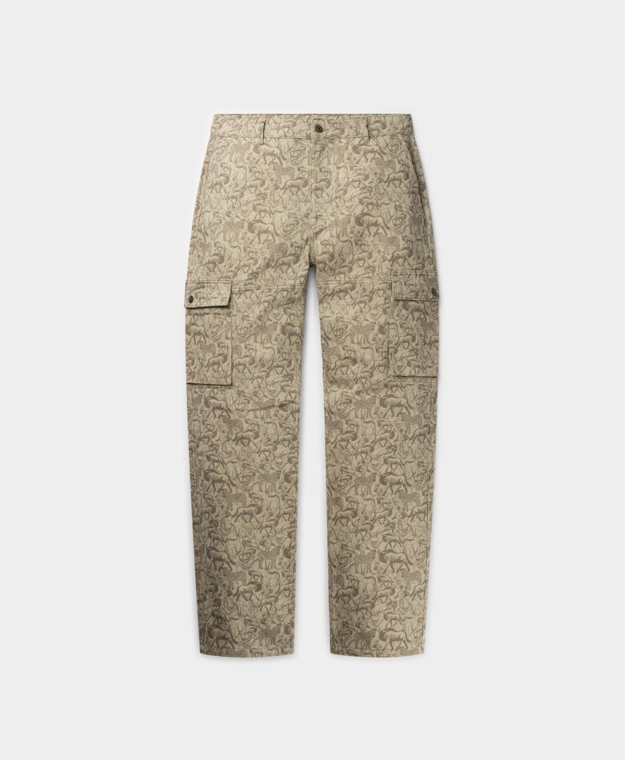 Daily Paper Pants | Moonstruck Beige Jabari Herd Cargo Pants