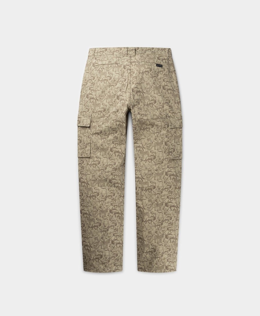 Daily Paper Pants | Moonstruck Beige Jabari Herd Cargo Pants