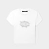 Daily Paper T-Shirts | White Glow Cropped T-Shirt