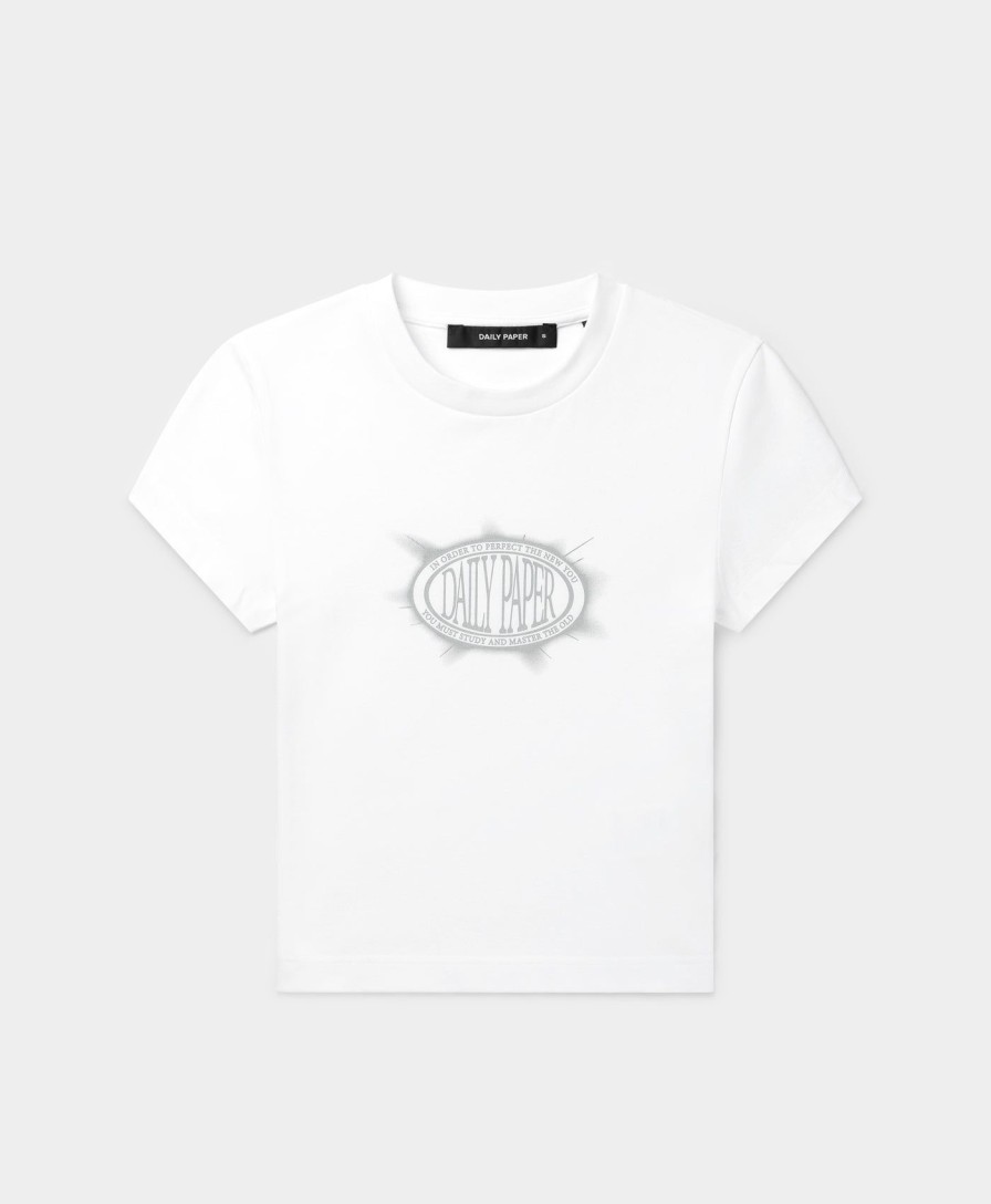 Daily Paper T-Shirts | White Glow Cropped T-Shirt