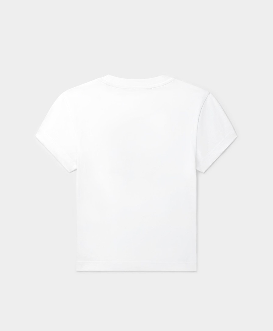 Daily Paper T-Shirts | White Glow Cropped T-Shirt