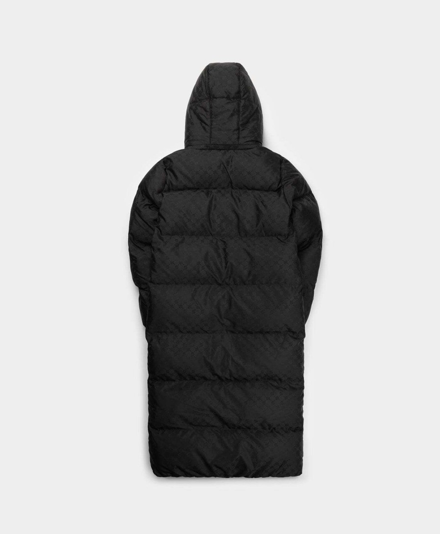 Daily Paper Jackets | Black Monogram Puffer Coat