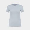 Daily Paper T-Shirts | Halogen Blue Logotype Fitted T-Shirt