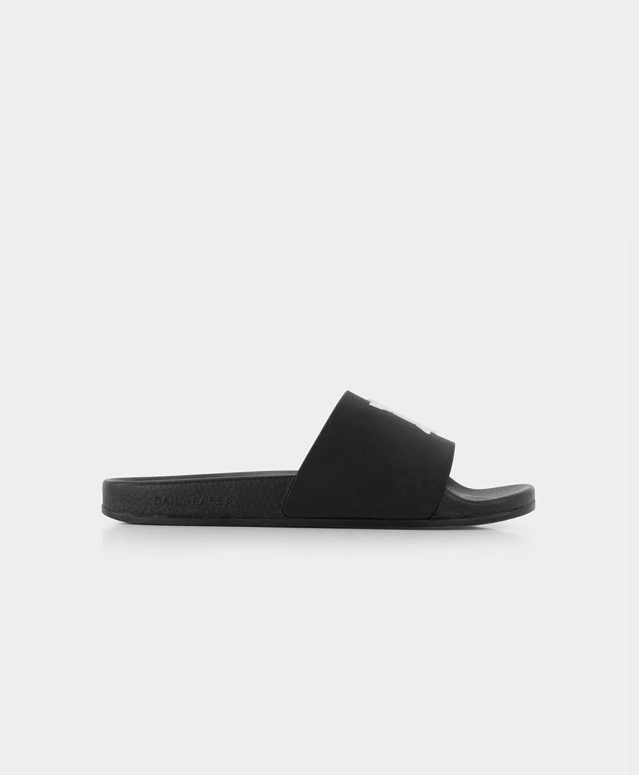 Daily Paper Footwear | Black Reslider Sandals