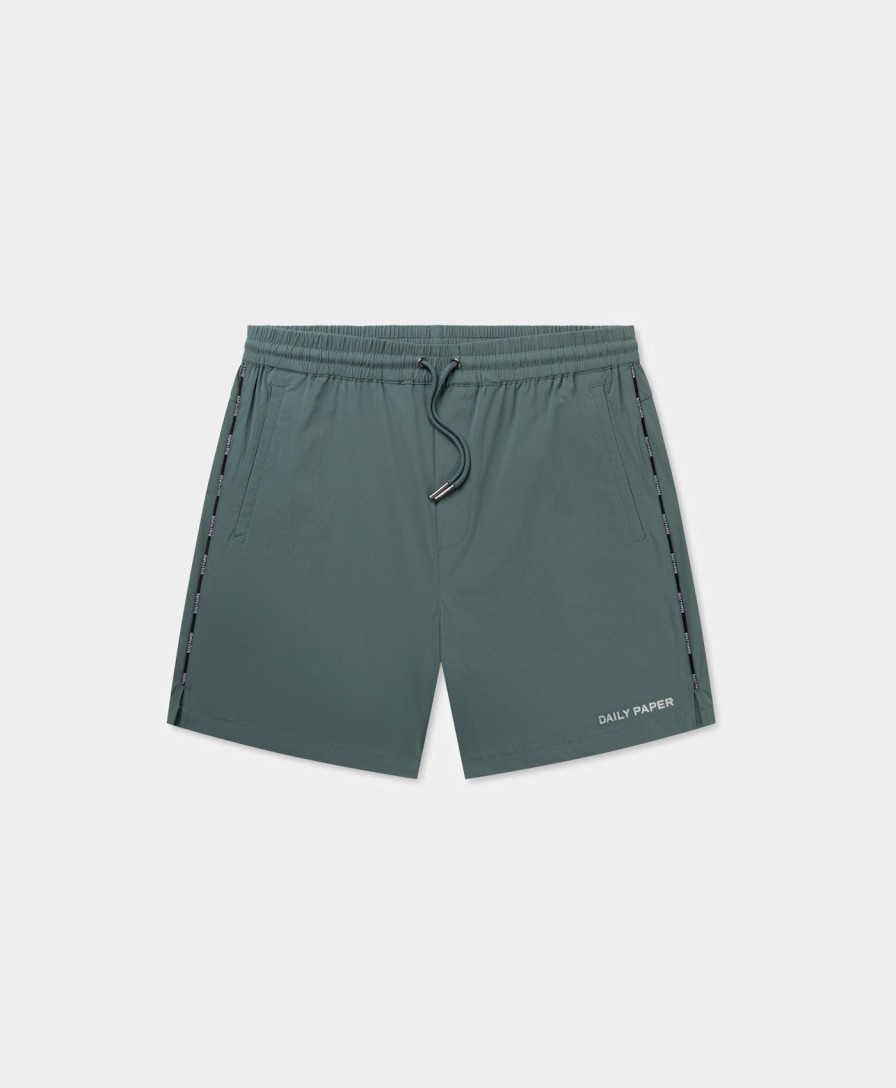 Daily Paper Shorts | Silver Green Mehani Shorts