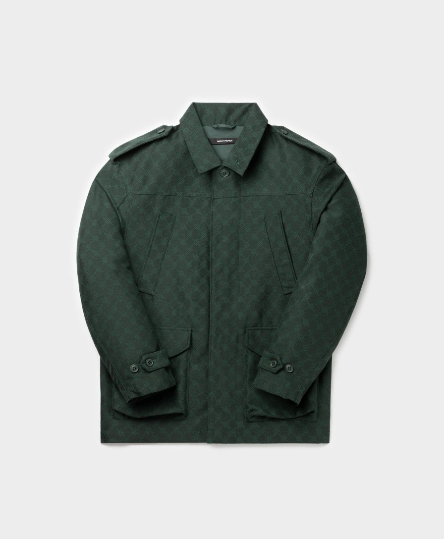 Daily Paper Jackets | Pine Green Imani Monogram Jacket