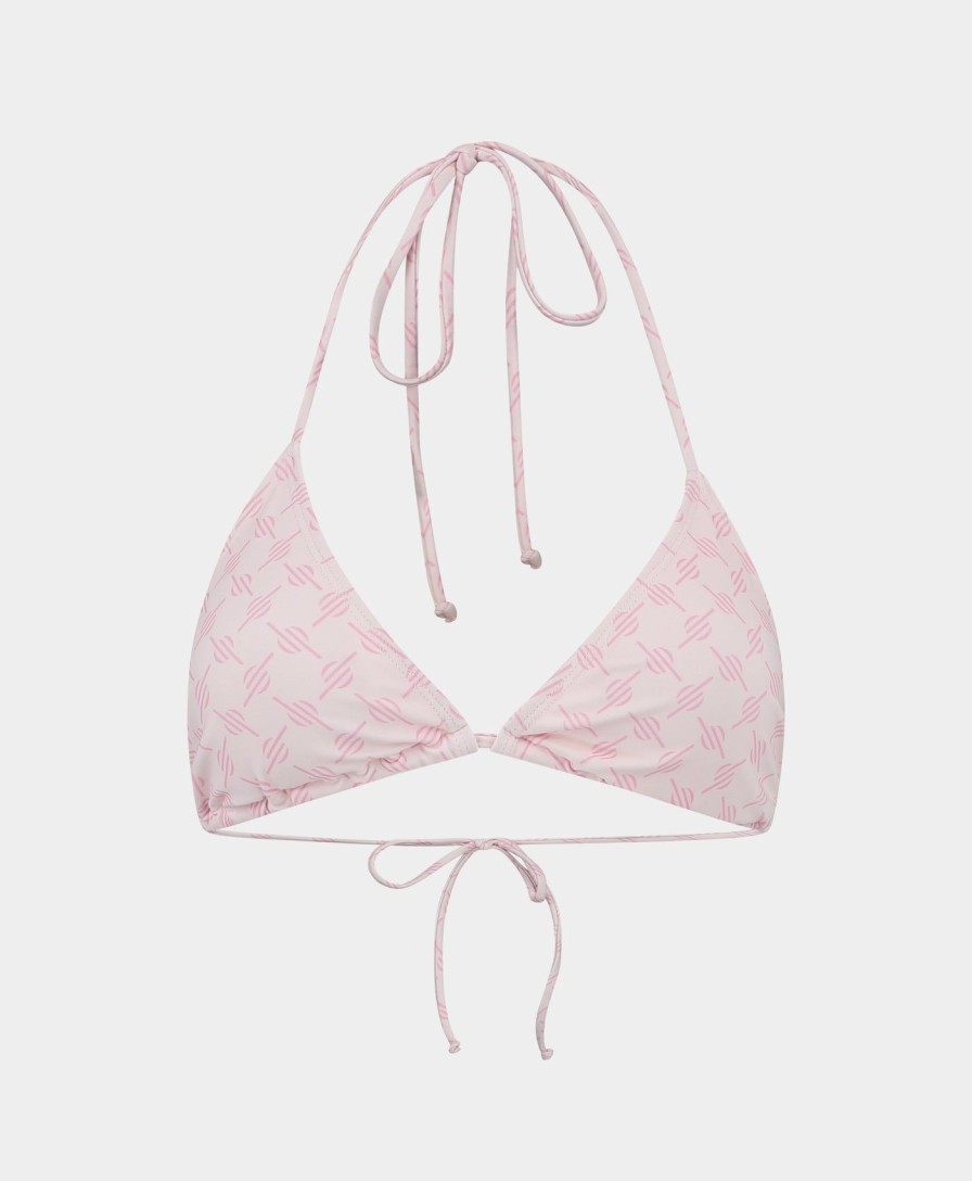 Daily Paper Swimwear | Ice Pink Reya Monogram Bikini Top