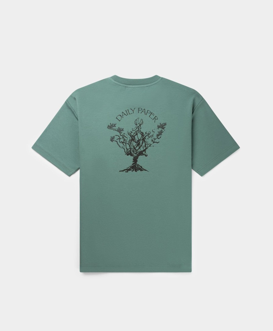 Daily Paper T-Shirts | Silver Green Nest Relaxed T-Shirt