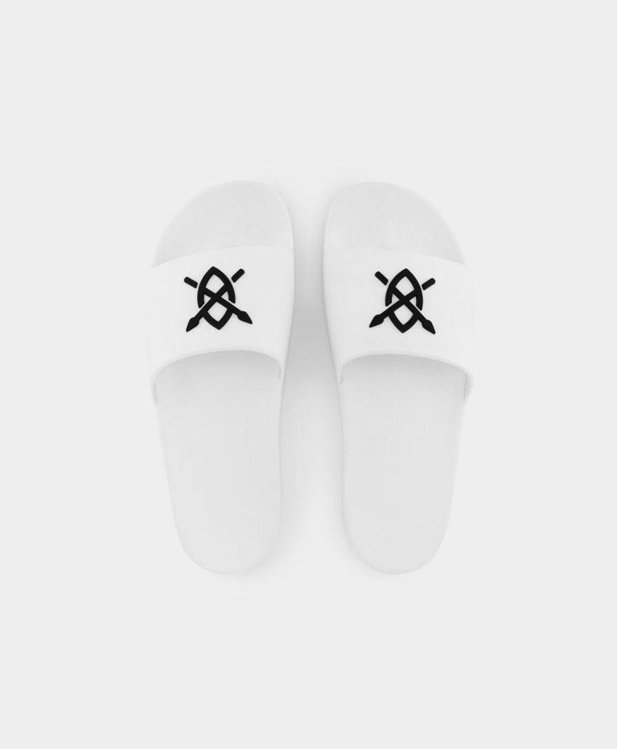 Daily Paper Footwear | White Reslider Sandals