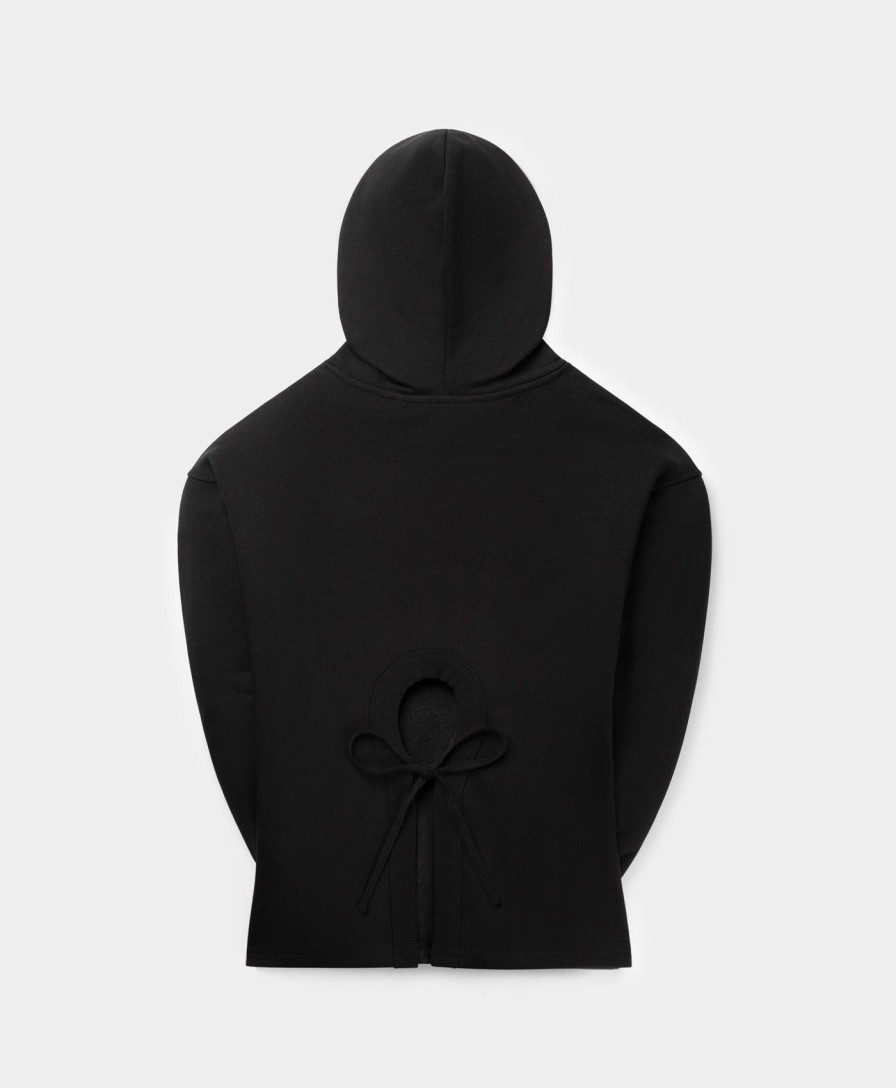 Daily Paper Hoodies & Sweaters | Black Zoe Open Back Hoodie