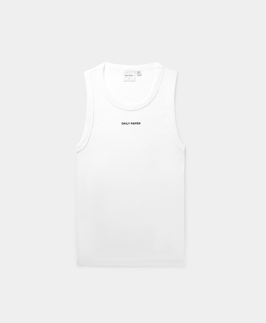 Daily Paper T-Shirts | White Logotype Tank Top