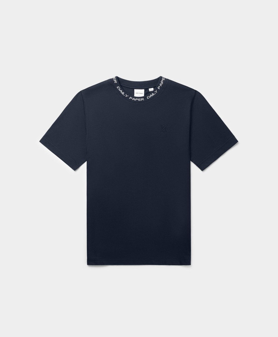 Daily Paper T-Shirts | Deep Navy Erib T-Shirt