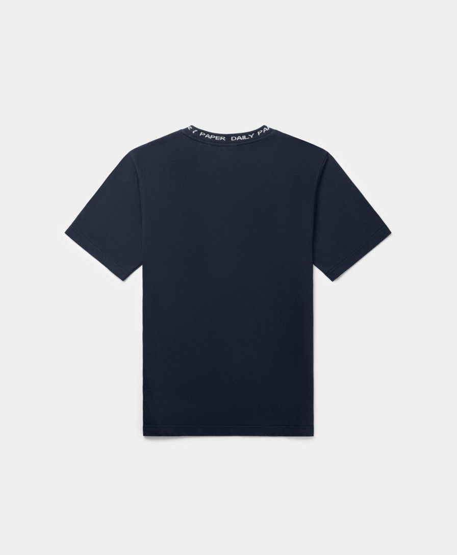 Daily Paper T-Shirts | Deep Navy Erib T-Shirt