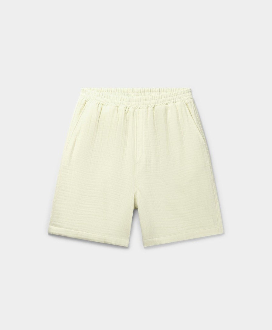 Daily Paper Shorts | Icing Yellow Enzi Seersucker Shorts