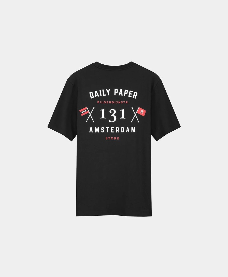 Daily Paper T-Shirts | Black Amsterdam Flagship Store T-Shirt