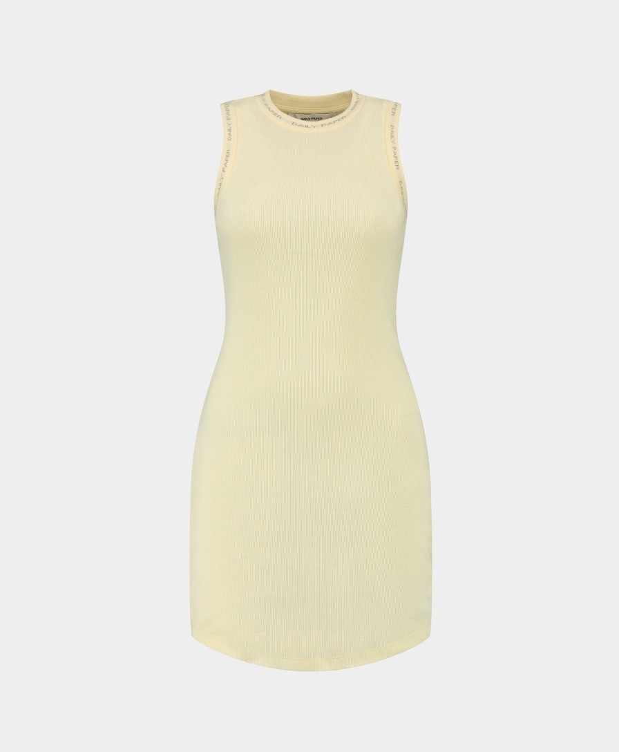 Daily Paper Dresses | Icing Yellow Erib Tank Dress