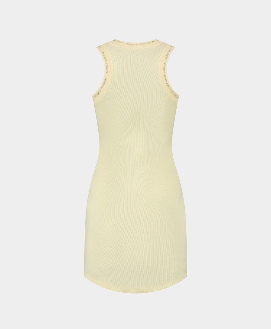 Daily Paper Dresses | Icing Yellow Erib Tank Dress