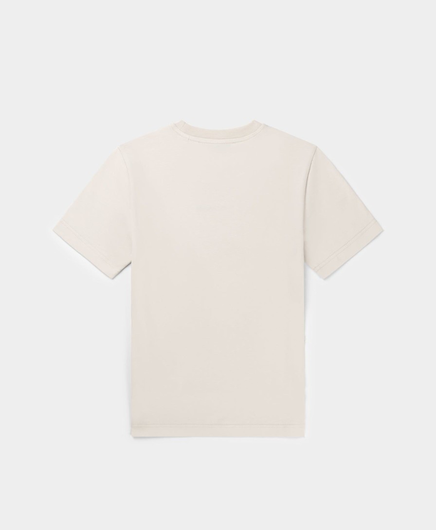 Daily Paper T-Shirts | Moonstruck Beige Logotype Fitted T-Shirt