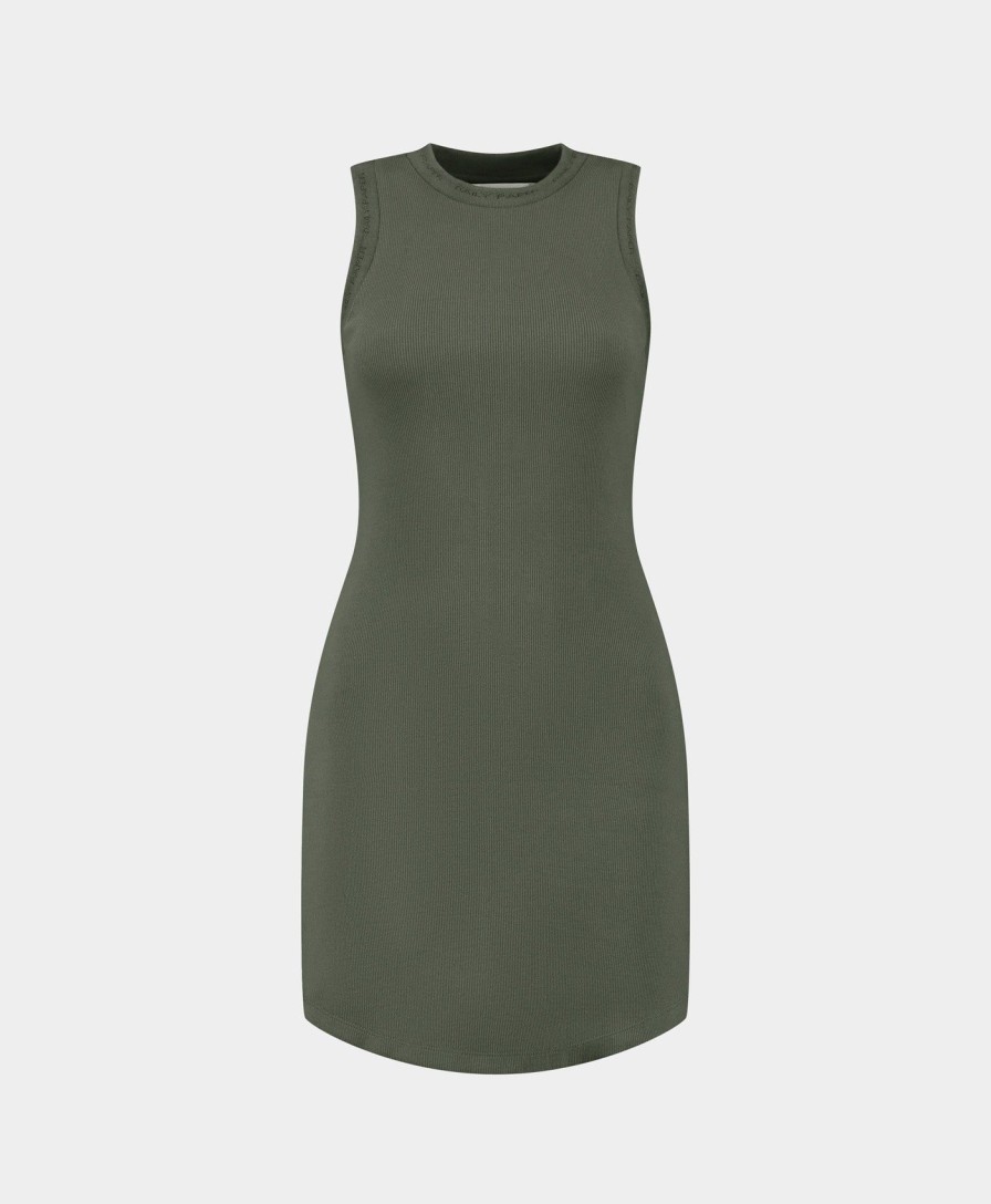 Daily Paper Dresses | Chimera Green Erib Tank Dress