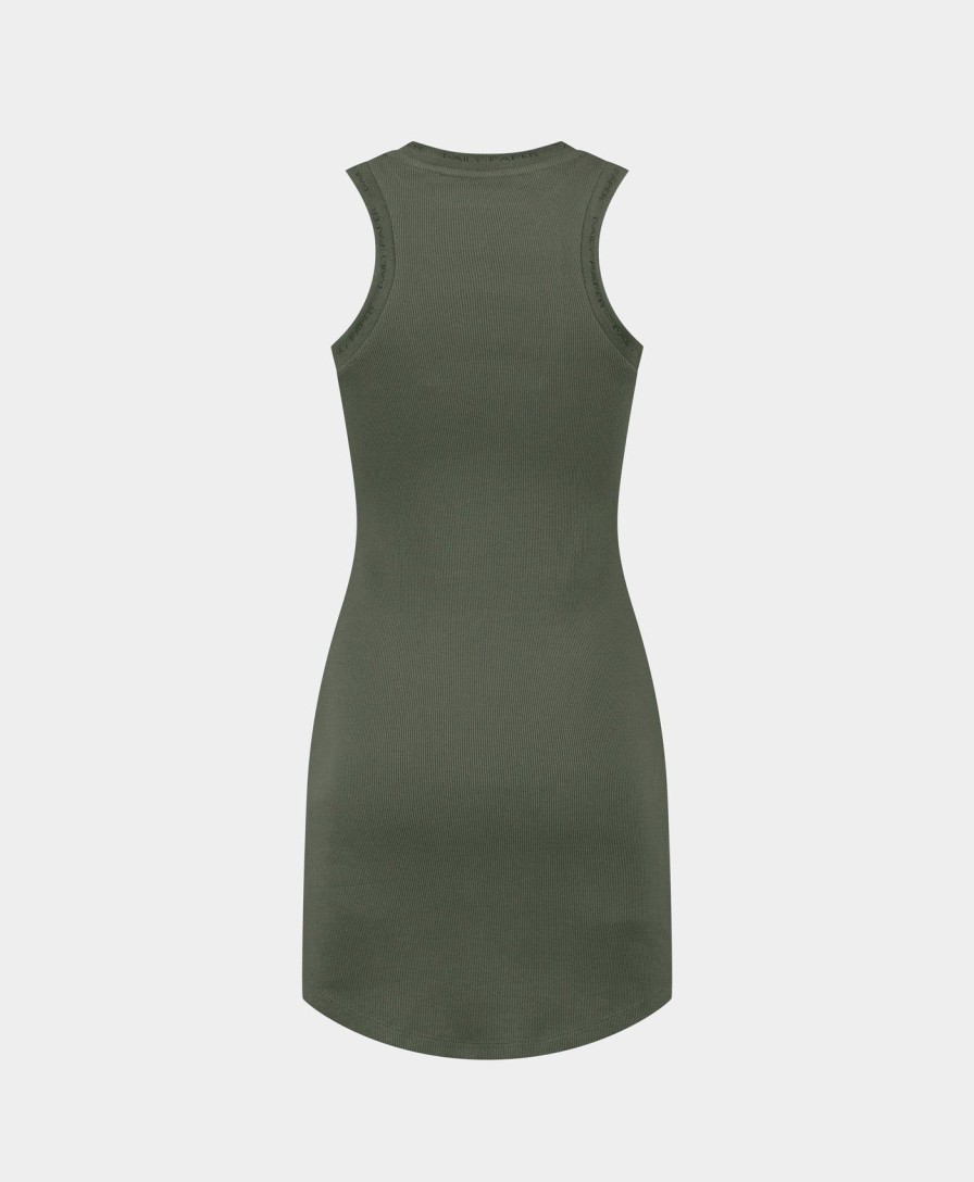 Daily Paper Dresses | Chimera Green Erib Tank Dress