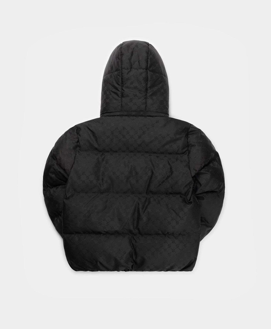 Daily Paper Jackets | Black Monogram Puffer Jacket