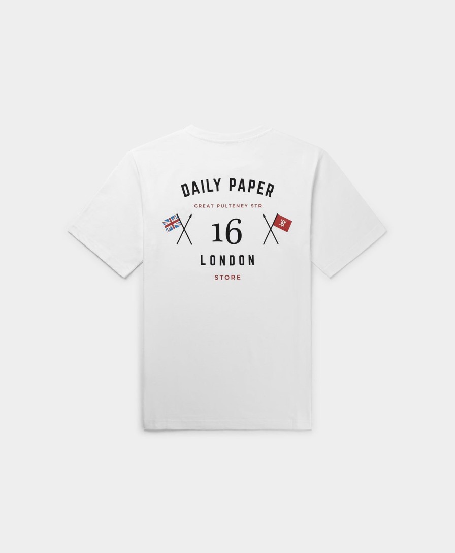 Daily Paper T-Shirts | White Black London Flagship Store T-Shirt