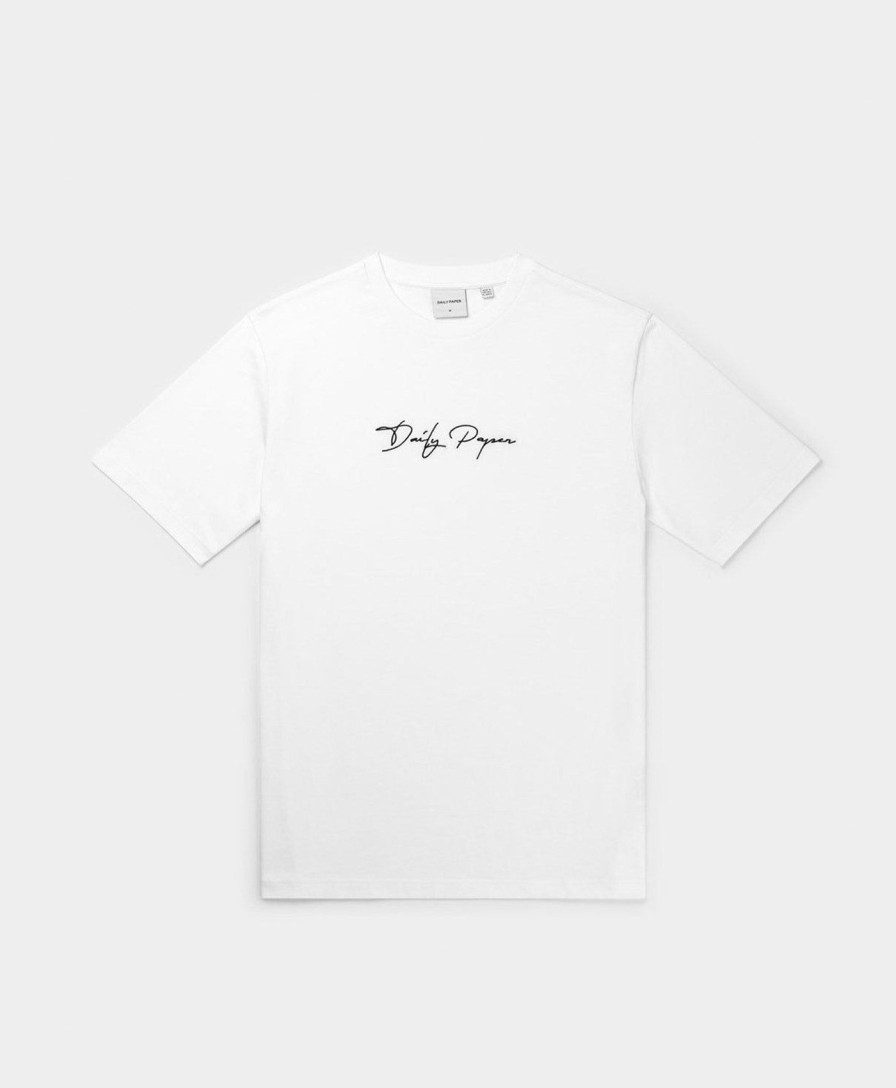 Daily Paper T-Shirts | White Escript T-Shirt