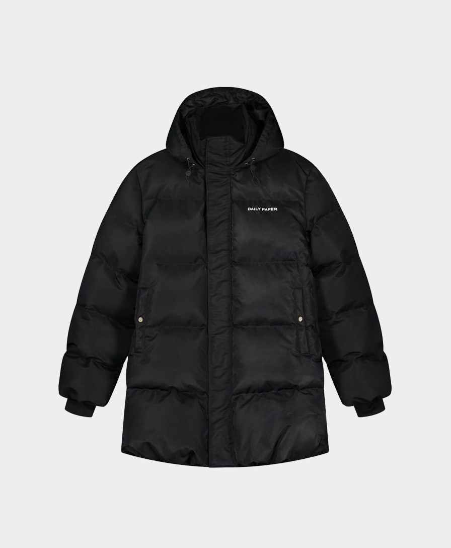 Daily Paper Jackets | Black Epuffa Mid Jacket