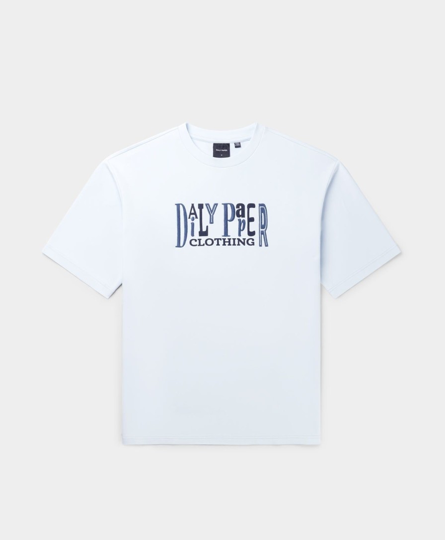 Daily Paper T-Shirts | Halogen Blue United Type Boxy T-Shirt