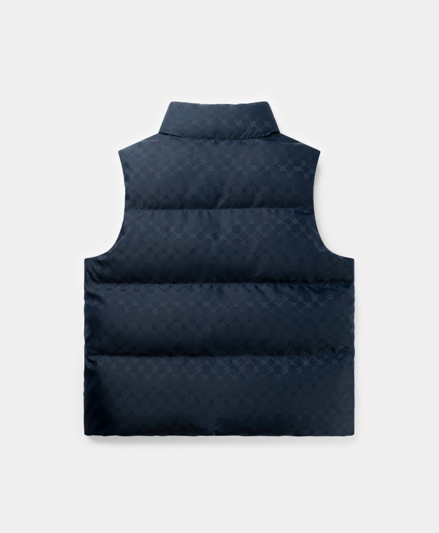 Daily Paper Jackets | Deep Navy Pondo Monogram Bodywarmer