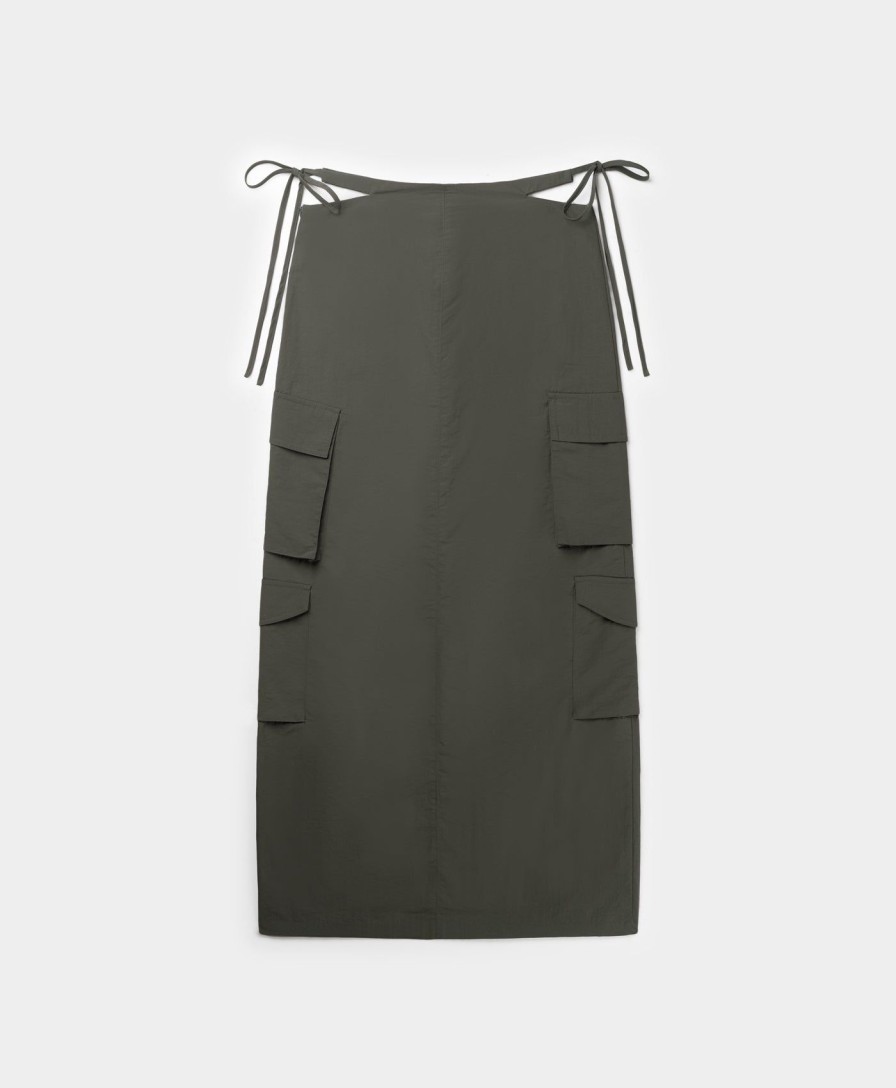 Daily Paper Skirts | Chimera Grey Zora Cargo Skirt