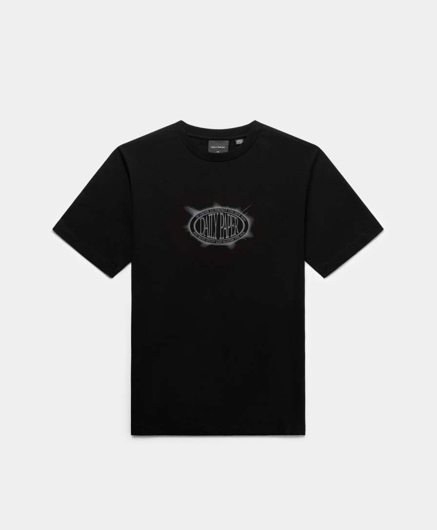 Daily Paper T-Shirts | Black Glow T-Shirt