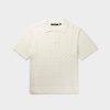 Daily Paper Shirts | White Yinka Relaxed Knit Sweater Polo