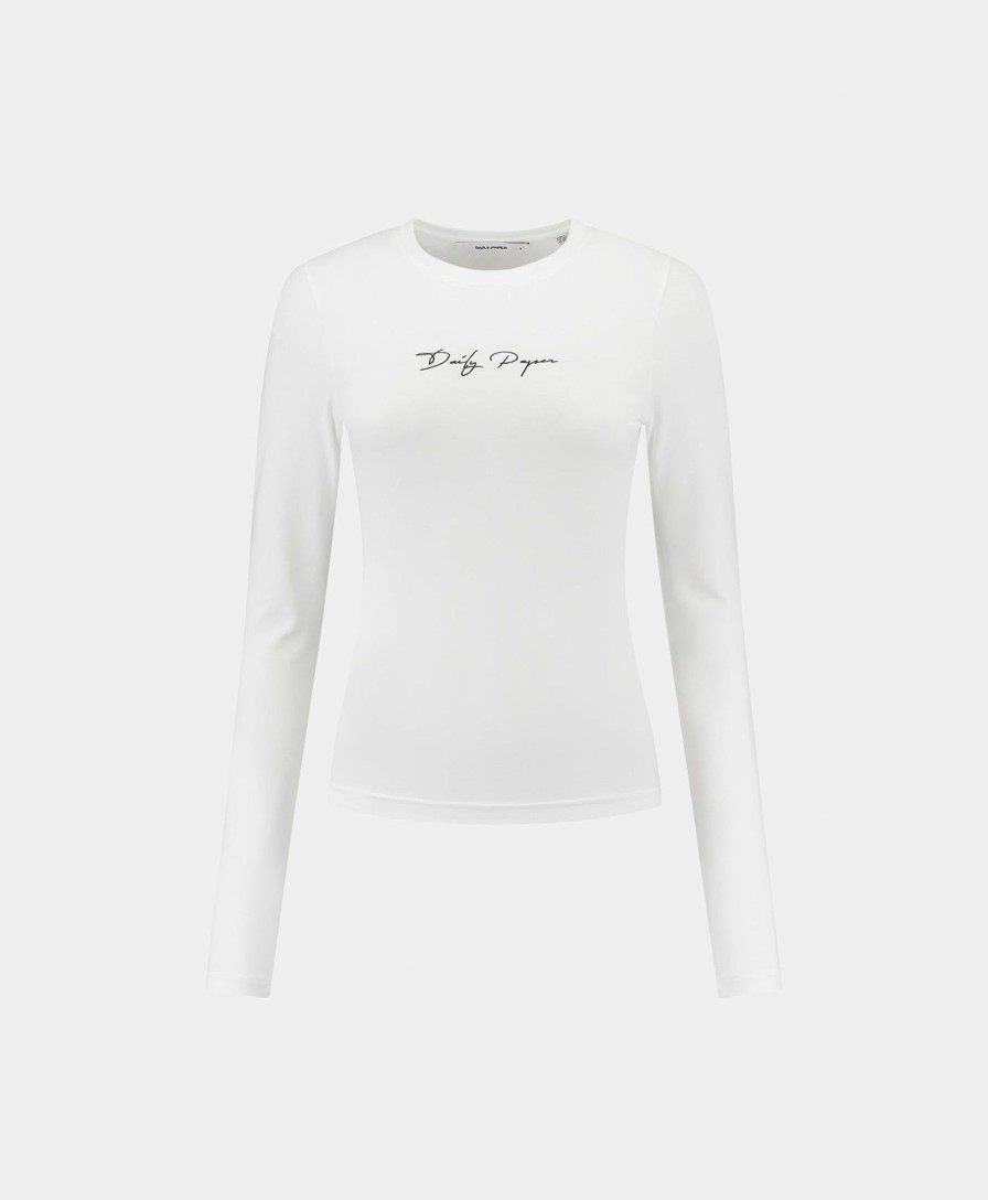 Daily Paper Tops | White Escript Longsleeve