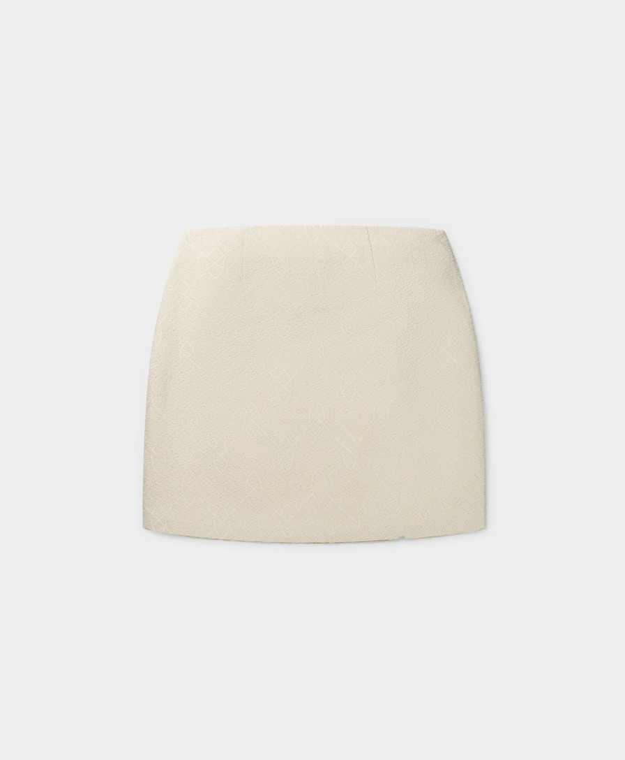 Daily Paper Skirts | Off White Kaya Shield Boucle Skirt