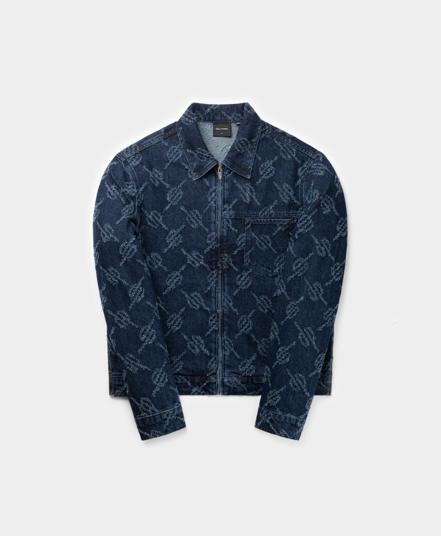 Daily Paper Jackets | Blue Jacob Denim Jacket