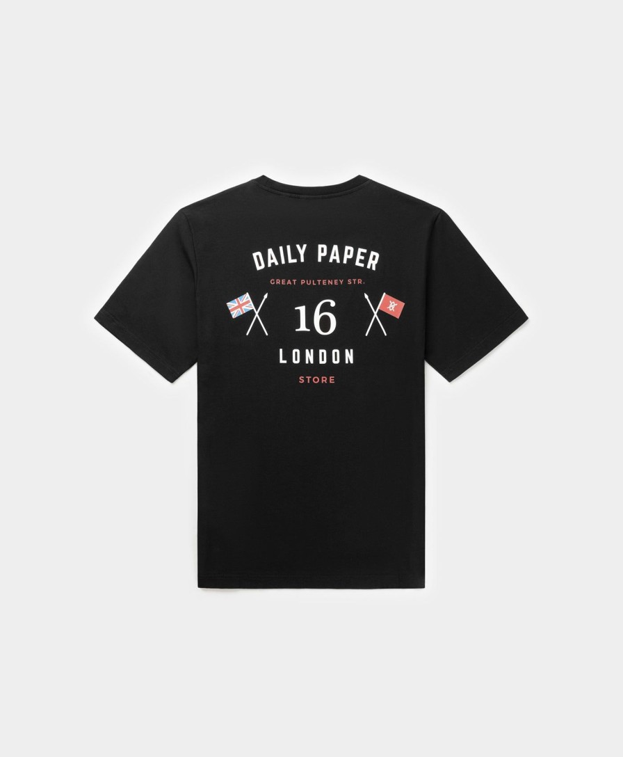 Daily Paper T-Shirts | Black White London Flagship Store T-Shirt