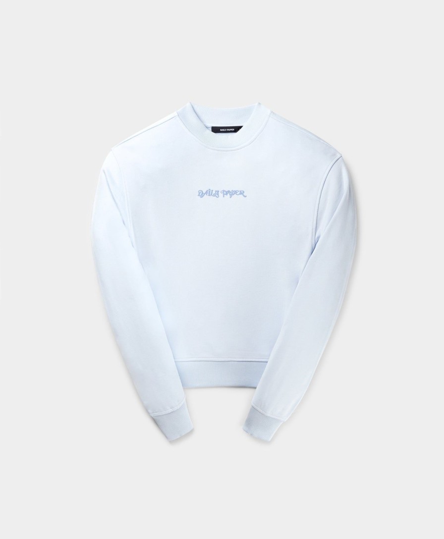 Daily Paper Hoodies & Sweaters | Halogen Blue Diverse Logo Boxy Sweater