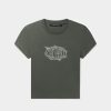 Daily Paper T-Shirts | Chimera Green Glow Cropped T-Shirt