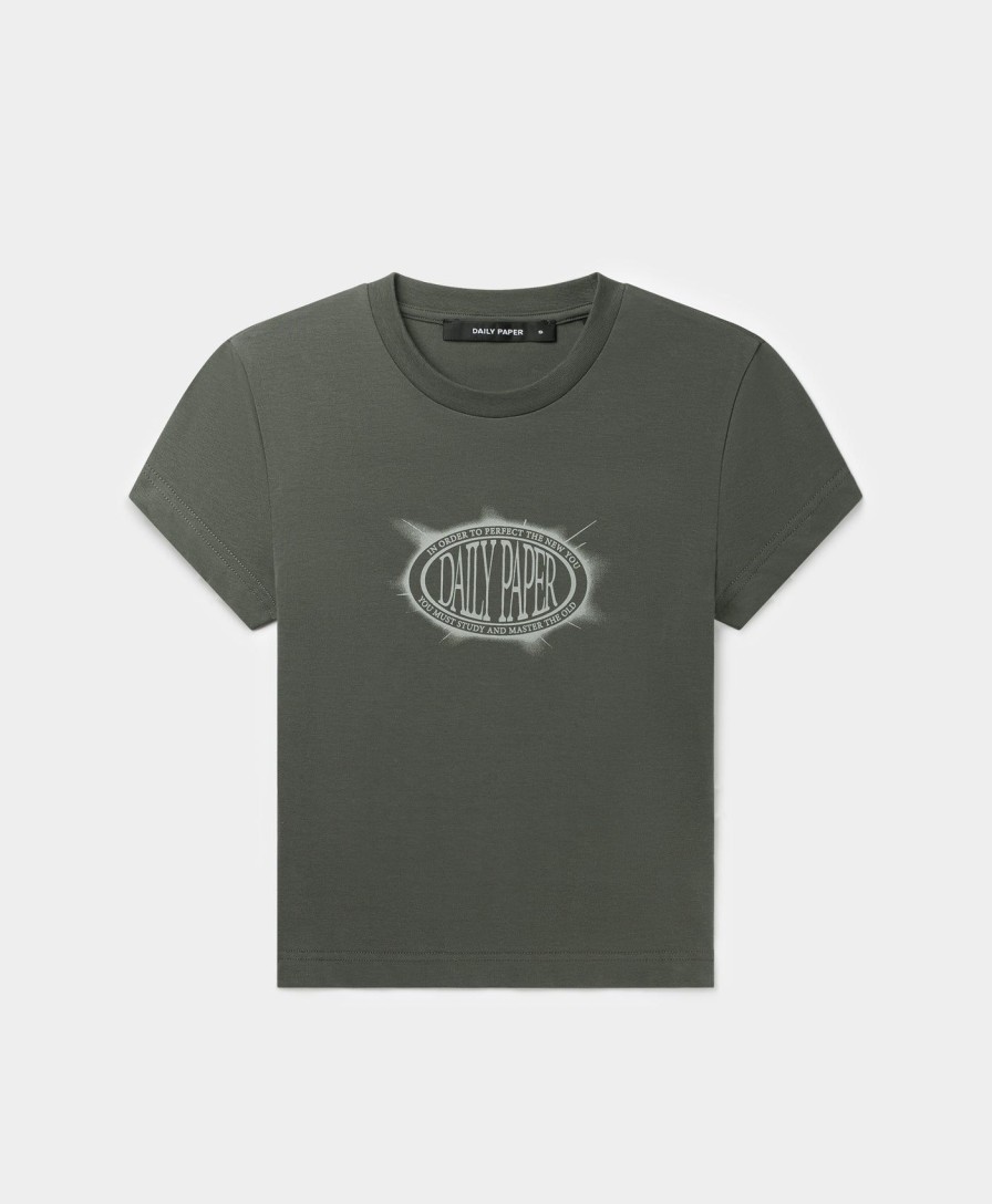 Daily Paper T-Shirts | Chimera Green Glow Cropped T-Shirt