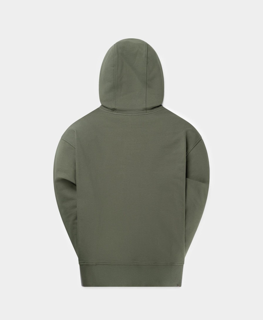 Daily Paper Hoodies & Sweaters | Chimera Green Logotype Relaxed Hoodie