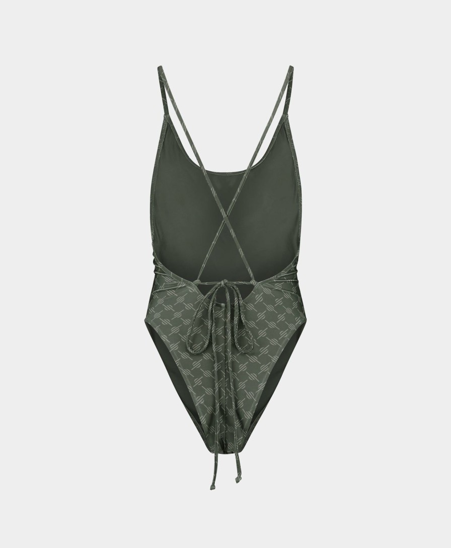 Daily Paper Swimwear | Chimera Grey Reya Monogram Swimsuit