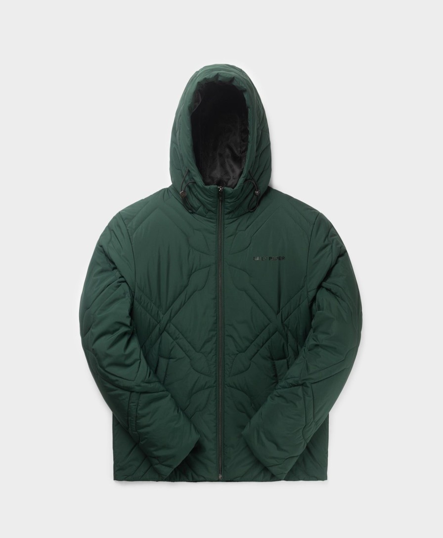 Daily Paper Jackets | Pine Green Spear Padded Jacket